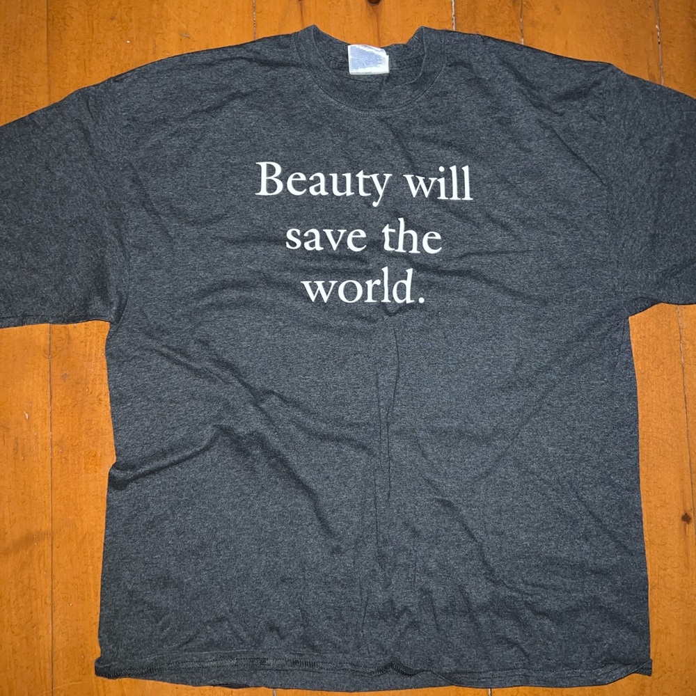 Grey Saying Short Sleeve Tee